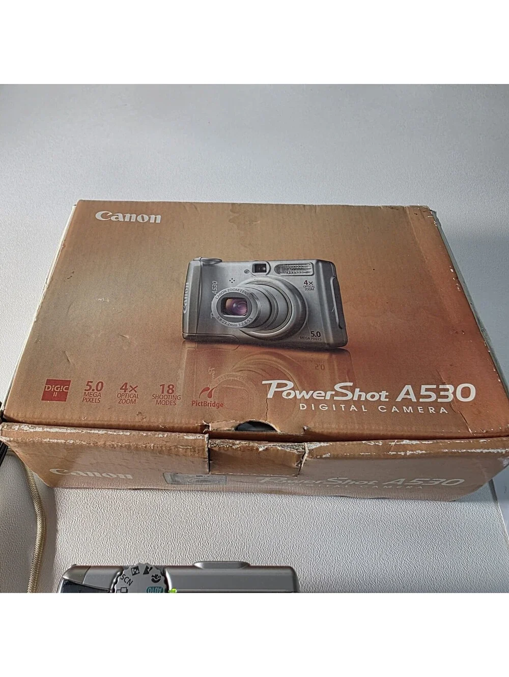 Canon PowerShot A530 Silver Compact Digital Camera 5MP 4x Zoom USB Flash